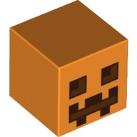 Lego hlava Minecraft dýně, oranžová (6103099, 6162469)